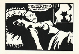 10ème Salon De La Carte  LYON - Illustré Par,  Jacques Lardie - 85 Ex. N° 57 - Collector Fairs & Bourses