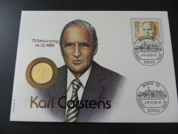 Deutschland Germany 1 Mark 1989 J - Karl Carstens - Numis Letter - 1 Marco