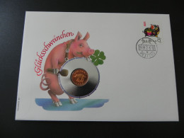 Bermuda 1 Cent 1988 - Glücksschweinchen - Numis Letter - Bermudes