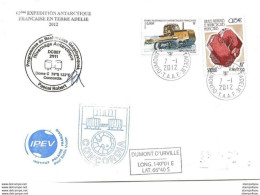 229 - 55 - Enveloppe Base Antarctique Concordia Hivernage 2011 - Divers Cachets Illustré - Estaciones Científicas