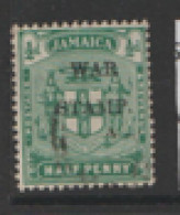 Jamaica  1917   SG  73  1/2d  Overprinted WAR TAX  Fine Used - Jamaica (...-1961)