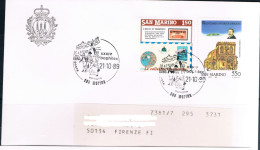 SAN MARINO 1989 - Expo Filatelico Bologna "Bophilex 89", Annullo Speciale. - Philatelic Exhibitions