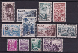 D 782 / COLONIE MAROC / LOT N° 323/334 NEUF* COTE 17.75€ - Unused Stamps