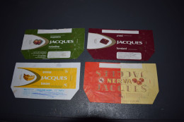 4X Emballage Chocolat Jacques Chocolade Nerva - Fondant - Banane - Noiseline - Sonstige & Ohne Zuordnung
