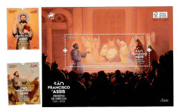 Portugal  11.10.2023 , Sáo Francisco De Assis / Presépio De Greccio - Sheet + Stamps - Postfrisch / MNH / (**) - Nuovi