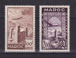 D 782 / COLONIE MAROC PA / LOT N° 87/88 NEUF* COTE 14€ - Posta Aerea