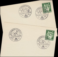 762 T.d.B. Postillion Auf 2 FDC-Karten: ESSt REICHENBERG / LITZMANNSTADT 12.1.41 - Tag Der Briefmarke