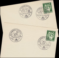 762 T.d.B. Postillion Auf 2 FDC-Karten: ESSt REICHENBERG / LITZMANNSTADT 12.1.41 - Journée Du Timbre