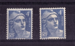 VARIETE DE COULEUR N° 717 (2 Nuances Bleu Différentes) NEUF** - Unused Stamps