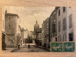 La Route D’Issoire Et L’hôtel De La Poste - Saint Germain Lembron