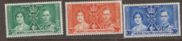 Kenya  Uganda & Tanganyika   1937  SG  128-30 Coronation  Mounted Mint - Kenya, Ouganda & Tanganyika