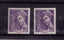 VARIETE DE COULEUR N° 413 ( Violet Clair/violet Foncé) NEUF** - Unused Stamps