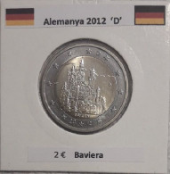 2 Euros Alemania / Germany  2012 Bayern  D,G O J Sin Circular - Alemania