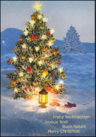 2225 Weihnachten 2011 Viererblock, PTT-Grußkarte Zum Jahreswechsel - Maximumkarten (MC)