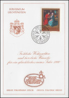 Liechtenstein 979 Weihnachten - Grußkarte Zum Jahreswechsel 1990 - Cartas Máxima
