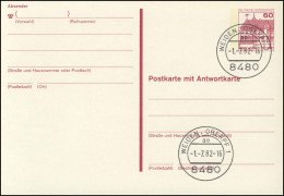 P 137 I BuS 60/60 Pf Buchdruck, Doppelkarte, VS-O Weiden - Cartes Postales - Neuves