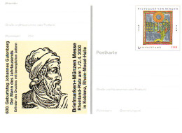 PSo 66 Messe KOBLENZ Johannes Gutenberg 2000, Postfrisch Wie Verausgabt ** - Postales - Nuevos