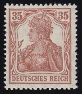 103c Germania 35 Pf ** Postfrisch Geprüft - Unused Stamps