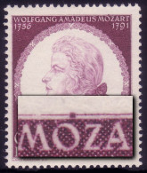 810II Mozart Mit PLF II Punkt Im Oberrand über OZ Von MOZART, Feld 4, ** - Varietà & Curiosità