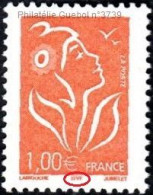 France Marianne De Lamouche N° 3739 ** Le 1.00€ Orange (ITVF) - 2004-2008 Marianne De Lamouche