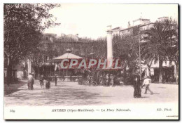 CPA Antibes La Place Nationale - Antibes