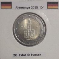 2 Euros Alemania / Germany   2015 Hessen  D O G  Sin Circular - Deutschland