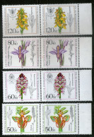 Germany,,1984 Charity Stamps - Orchids Paar  Mi#1225/1228 MNH * * Scan - Neufs