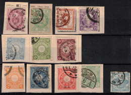 JAPON      1888 N° 78-84-82-81  + 1899 N) 96/98 Et 100-104-105-102 Et 1885 Télégraphe N° 5  Oblitérés - Used Stamps