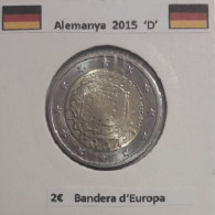 2 Euros Alemania / Germany  2015 30 Jahre Europa Flagge  D O J Sin Circular - Allemagne