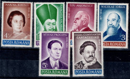 ROMANIA 1990 PERSONALITIES MI No 4629-34 MNH VF!! - Unused Stamps