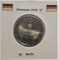 2 Euros Alemania / Germany  2018 Berlin  D,G O J Sin Circular - Allemagne