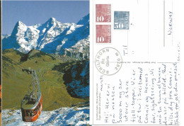 Switzerland   1991   Schilthorn  Piz Gloria  2979 M   Shilthornbahn - Cable Car   -  Used  Candelled Schilthorn - Mürren