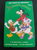 Scheda Telefonica Giappone Disney. Phonecard Japan Disney. "Summer Campaign". Usata. - Disney