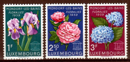 ⁕ LUXEMBOURG 1959 ⁕ Flower Show In Mondorf-les-Bains Mi.606-608 ⁕ 3v MNH - Unused Stamps