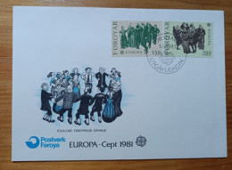 ISLAS FEROE EUROPA CEPT 1981 FDC/SPD MNH - Färöer Inseln