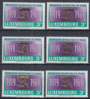 ⁕ LUXEMBOURG 1969 ⁕ Travail - International Labour Organisation Mi.792 ⁕ 6v MNH - Nuevos