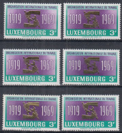 ⁕ LUXEMBOURG 1969 ⁕ Travail - International Labour Organisation Mi.792 ⁕ 6v MNH - Unused Stamps