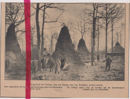 Oorlog Guerre 14/18 - Verdun - Campement Village Nègre - Orig. Knipsel Coupure Tijdschrift Magazine - 1916 - Non Classés