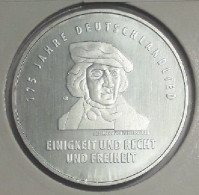 20 Euros Alemania / Germany   2016 175 Aniversario De La Canción Alemana  J Plata - Duitsland