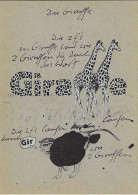 Die Giraffe, „Die 2 Fs…“, Ron Padgett, „Grosse Feuerbälle“, Nicht Gelaufen - Giraffe