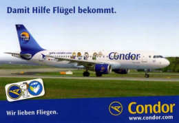CONDOR A320 Postcard - Airline Issue - 1946-....: Ere Moderne