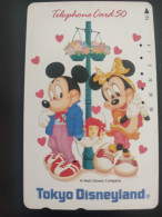 Scheda Telefonica Giappone Disney. Phonecard Japan Disney. "Michey Mouse". Usata. - Disney