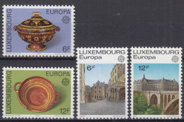 ⁕ LUXEMBOURG 1976 - 1977 ⁕ Europa Cept Mi.928-929 & Mi.945-946 ⁕ 4v MNH - Unused Stamps