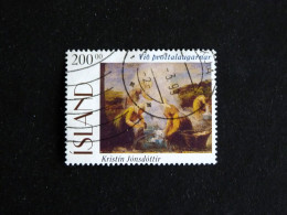 ISLANDE ISLAND ICELAND YT 796 OBLITERE - LAVANDIERES  DE KRISTIN JONSDOTTIR PEINTRE - Used Stamps