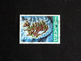 ISLANDE ISLAND ICELAND YT 421 OBLITERE - LE SOCLE CONTINENTAL - Used Stamps