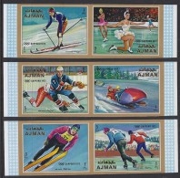 JUEGOS OLIMPICOS/SAPPORO - AJMAN 1972 - Michel 662/67 - MNH ** - Hiver 1972: Sapporo