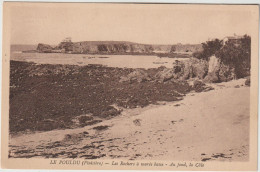 LE POULDU  LES ROCHERS A MAREE BASSE AU FOND LA CALE - Le Pouldu