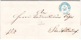 Braunschweig 1865, K2 BRAUNSCHWEIG Klar Auf Schönem Brief N. Stadtoldendorf - Brunswick