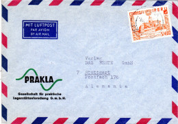 Peru 1965, EF 4,60 S Inka Sonnen Observatorium Auf Luftpost Brief N. Deutschland - Peru