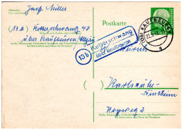 BRD 1958, Landpost Stpl. 13b KETTERSCHWANG über Kaufbeuren Auf 10 Pf. Ganzsache - Collections